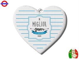 QUADRETTO CUORE IN LEGNO CM.15 GENERO