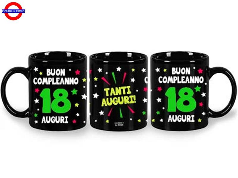 TAZZA FLUORESCENTE 18 ANNI