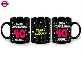 TAZZA FLUORESCENTE 40 ANNI