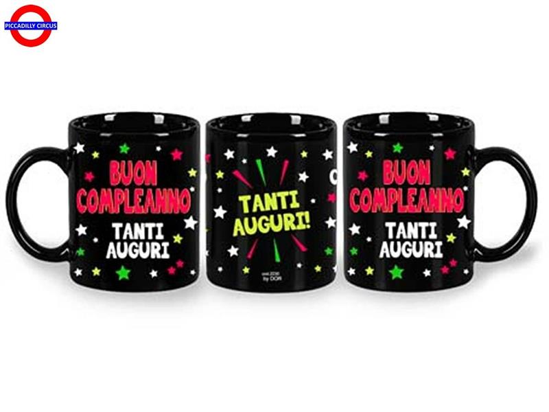 TAZZA FLUORESCENTE BUON COMPLEANNO