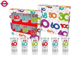 SHOT BALLOON 60 ANNI CF.6 PEZZI