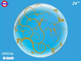 PALLONE DECO B.LOON FILIGREE ORO 24/61CM
