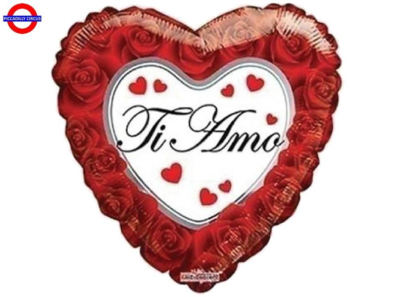 MYLAR AMORE SUPER SHAPE CUORE ROSE TI AMO 36