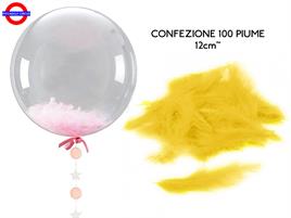PIUME GIALLE CF.100 PEZZI