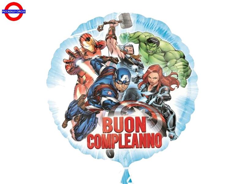  MYLAR AVENGERS 18 BUON COMPLEANNO
