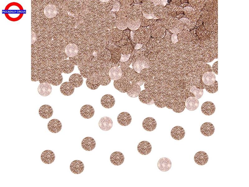 CORIANDOLI METAL ø10mm 20gr ROSE GOLD GLITTER