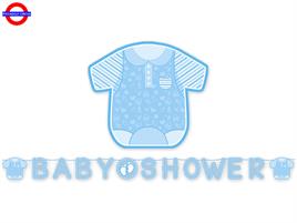 BABY SHOWER BOY FESTONE SCRITTA MAXI 6Mt