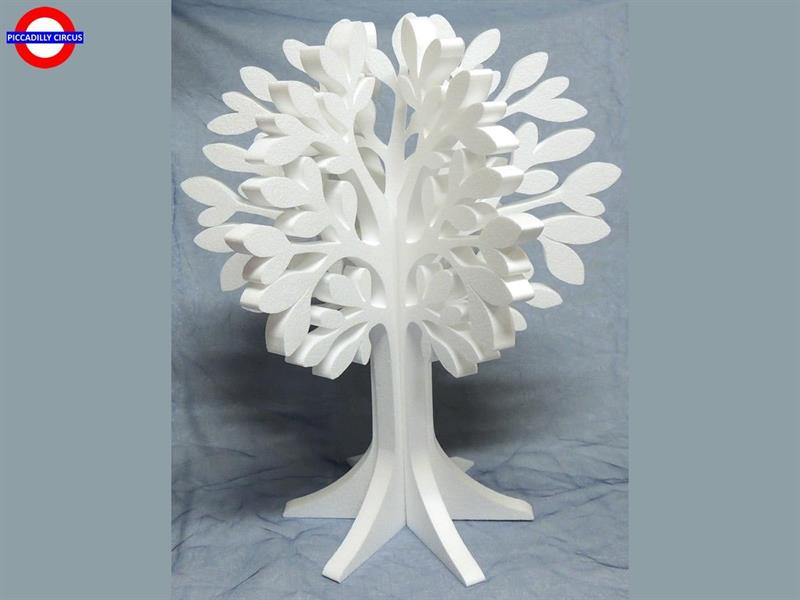 ALBERO DELLA VITA 3D POLY BIANCO H.60X48