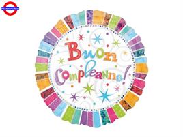 MYLAR BUON COMPLEANNO 18 OLOGRAFICO