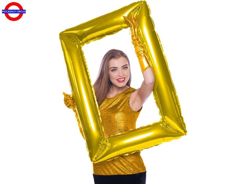 MYLAR PHOTO FRAME GOLD CM.85X60