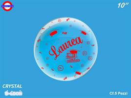 PALLONE DECO B-LOON LAUREA STAMPA ROSSA 10/26CM