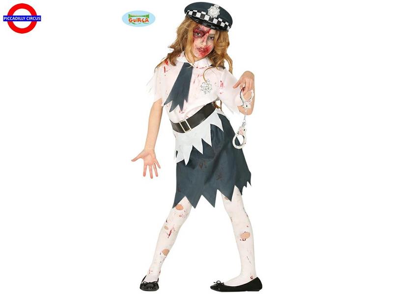 COSTUME POLIZIOTTA ZOMBIE - BIMBA 05-06 ANNI