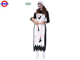 COSTUME INF. ORFANATROFIO ZOMBIE - DONNA TG.L (42-44)