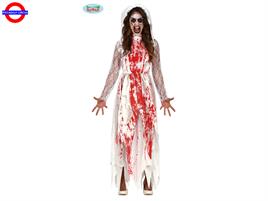 COSTUME FIDANZATA INSANGUINATA - DONNA TG.M (38-40)