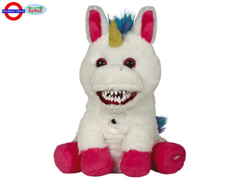  PELUCHE UNICORNO MALVAGIO CON SUONO E MOV. CM.25