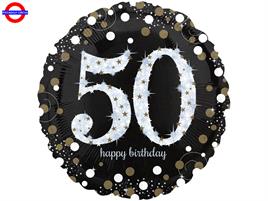MYLAR 50 ANNI SUPER SHAPE OLOGRAFICO GOLD 28
