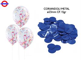 CORIANDOLI METAL ø23mm 15gr BLU