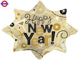 MYLAR SUPER SHAPE HAPPY NEW YEAR 28