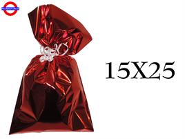 BUSTE POLIPROPILENE METAL ROSSA 16X25