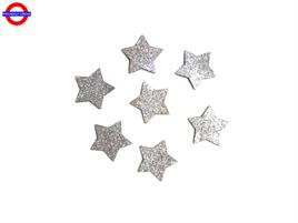 CHARMS FELTRO STELLA ARGENTO GLITTER CM.4