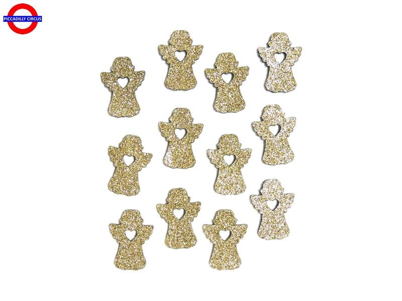 CHARMS FELTRO ANGIOLETTO CUORE ORO GLITTER CM.4