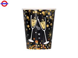 TAVOLA GLITTERING NEW YEAR 8 BICCHIERI 270 ML