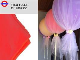 TELO PER BALLOONART IN TULLE CM.280X250 ROSSO