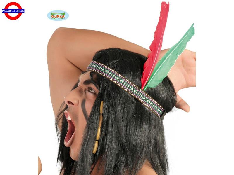 DIADEMA INDIANO CON 2 PIUME