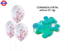 CORIANDOLI METAL ø23mm 15gr IRIDESCENTI