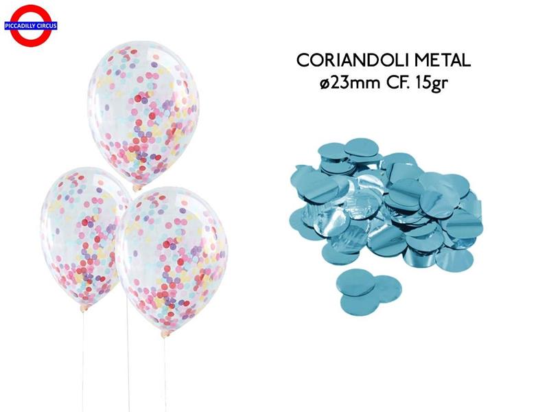 CORIANDOLI METAL ø23mm 15gr CELESTE