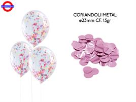 CORIANDOLI METAL ø23mm 15gr ROSA