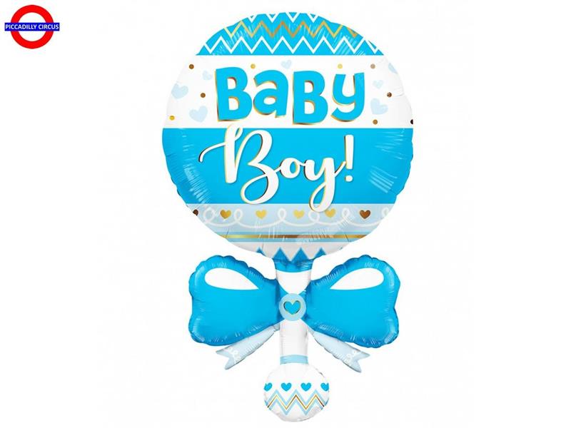 MYLAR NASCITA SUPER SHAPE SONAGLIO BABY BOY 36