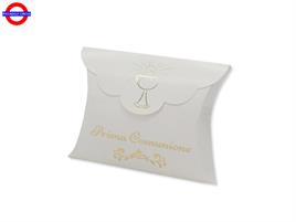 SCATOLINA BUSTA GOLD METAL COMUNIONE CM.8X8 CF.25 PZ