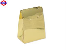 SCATOLINA SACCHETTO ORO METAL CM.6X8X3,5 CF.25 PZ