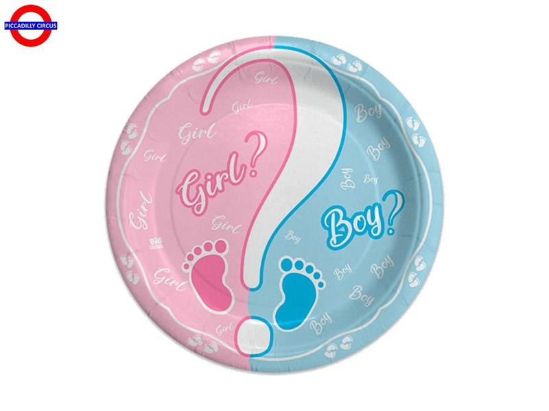 BOY OR GIRL BABY SHOWER 8 PIATTI D.18