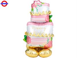 MYLAR AIR LOONZ WEDDING CAKE CM.71X132