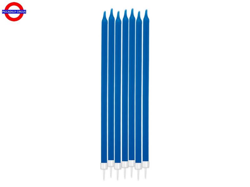 CANDELINA STELO MEDIA CM.15 BLU CF.12 PEZZI