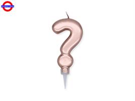 CANDELA PUNTO INTERROGATIVO ROSE GOLD METAL CM.10