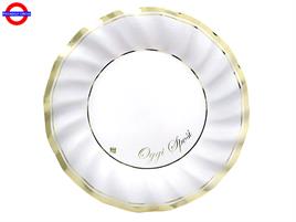 MATRIMONIO OGGI SPOSI 8 PIATTI METAL GOLD D.25