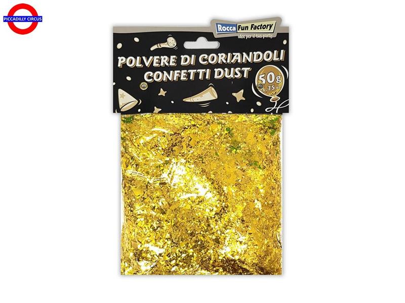 CORIANDOLI METAL POLVERE GR.50 ORO