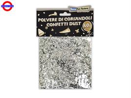 CORIANDOLI METAL POLVERE GR.50 ARGENTO