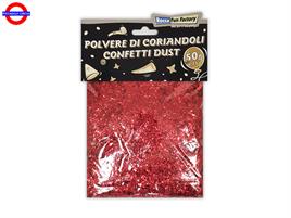 CORIANDOLI METAL POLVERE GR.50 ROSSO