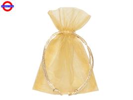 SACCHETTO ORGANZA 9X12 ORO