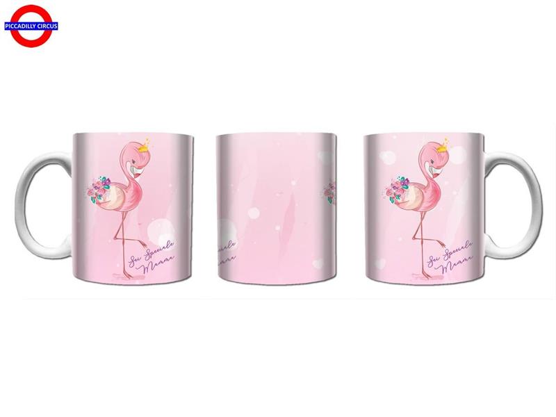 CUCINA - TAZZA CERAMICA MAMMA ROYAL FLAMINGO