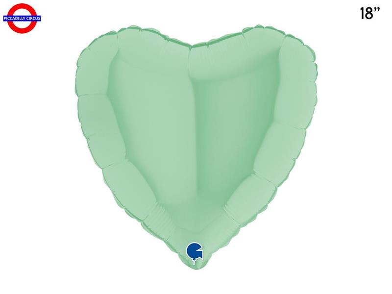 MYLAR CUORE 18 MATTE VERDINO
