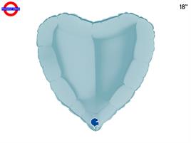 MYLAR CUORE 18 CELESTE BABY