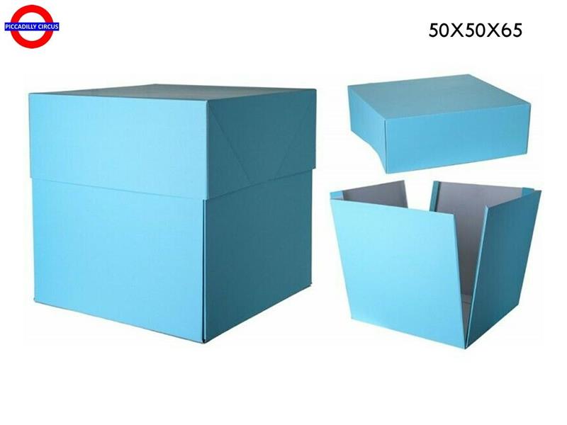 BOX SURPRISE 50X50X65 AZZURRA