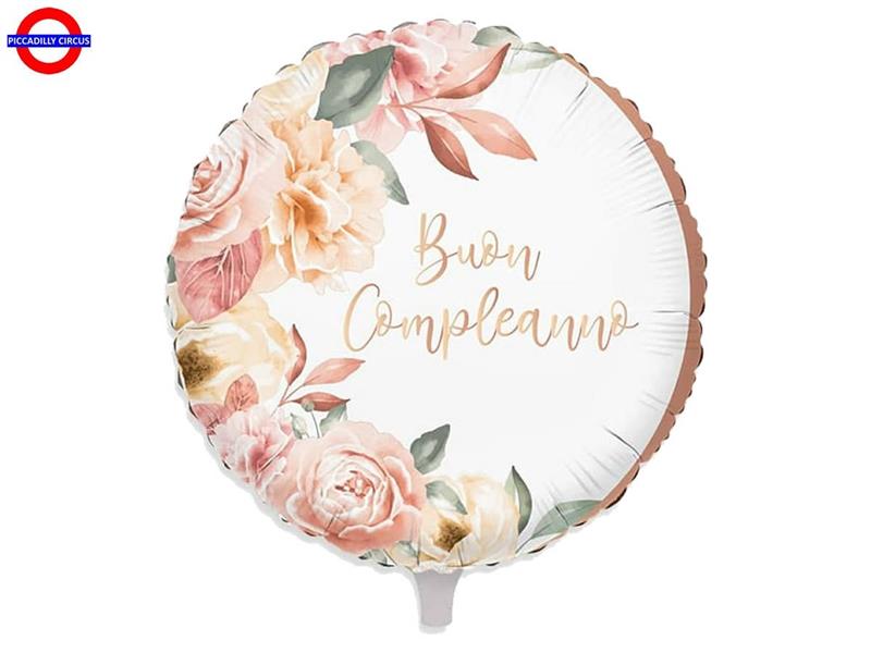 MYLAR BUON COMPLEANNO 18 ROSE GOLD