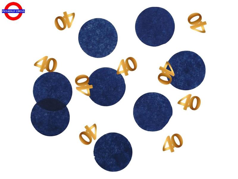 40 ANNI CONFETTI TAVOLA 25 GR. TRUE BLUE