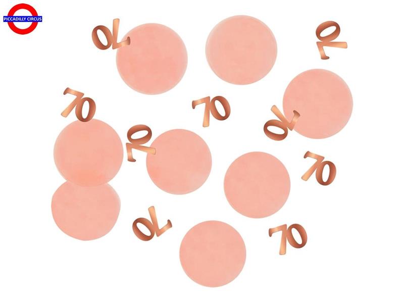 70 ANNI CONFETTI TAVOLA 25 GR. LUSH BLUSH